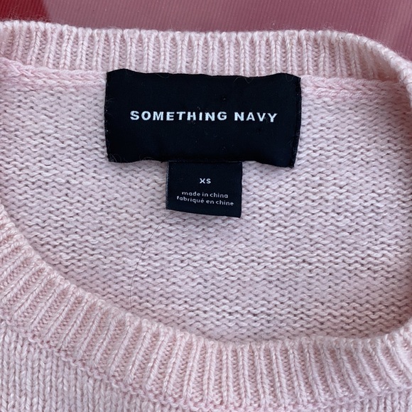 Something Navy cashmere and silk blend sweater - Picture 3 of 4